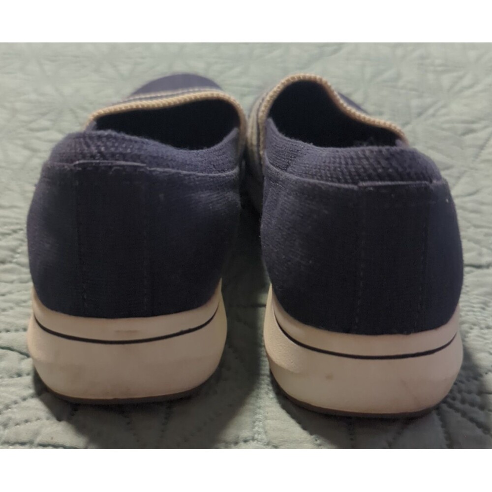 Clarks Women's Cloudsteppers BreezeSky Mist Sz 6 Washable Slip-Ons Navy Stretch - Picture 7 of 10